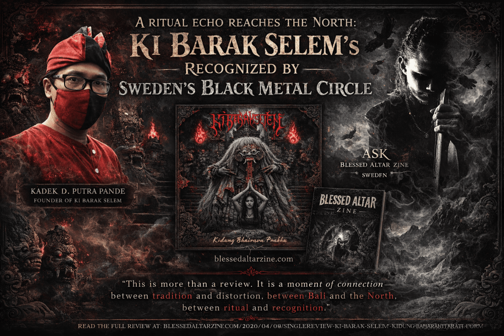 A Ritual Echo Reaches the North: KI BARAK SELEM Recognized by Sweden’s Black Metal Circle