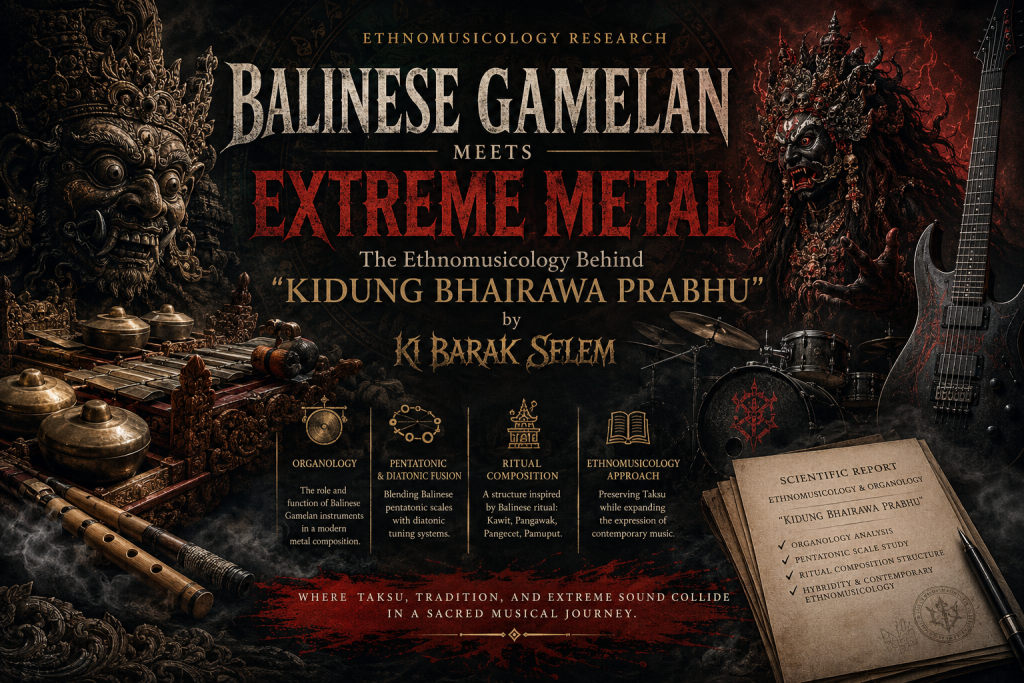 Gamelan Metal and Ethnomusicology: The Research Behind "Kidung Bhairawa Prabhu"